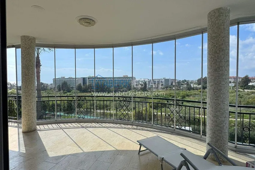 Purchase Two-story 3+1 villa in Konakli — furnished and with sea views in a cottage complex 19 