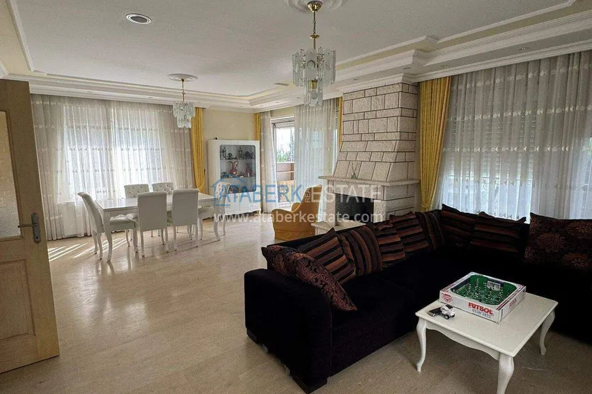 Purchase Two-story 3+1 villa in Konakli — furnished and with sea views in a cottage complex 1 