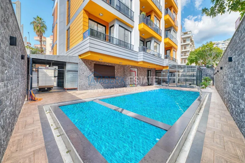 1+1 apartments in the center of Alanya - fine finish, boutique complex, Keykubat beach area 4 