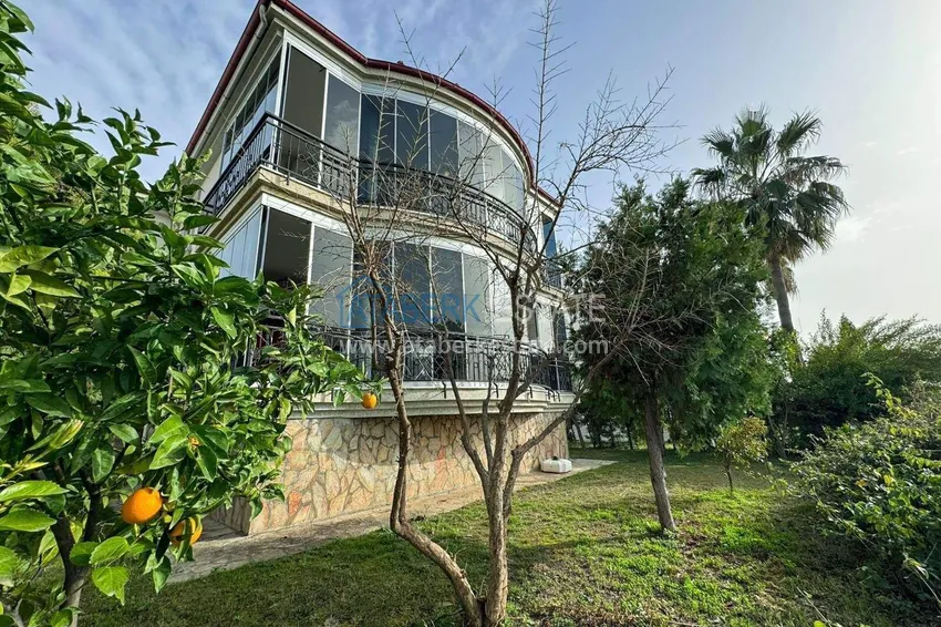 Two-story 3+1 villa in Konakli — furnished and with sea views in a cottage complex 8 