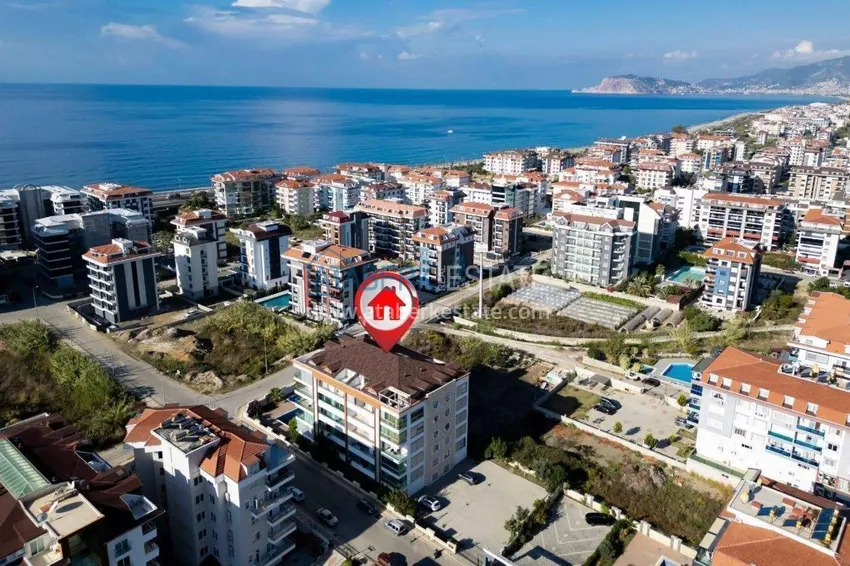 Apartment 1+1 70 m2 in the Kestel area — furnished and with sea views, 300 m from the beach 2