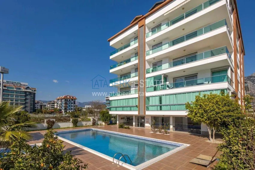 Apartment 1+1 70 m2 in the Kestel area — furnished and with sea views, 300 m from the beach 6