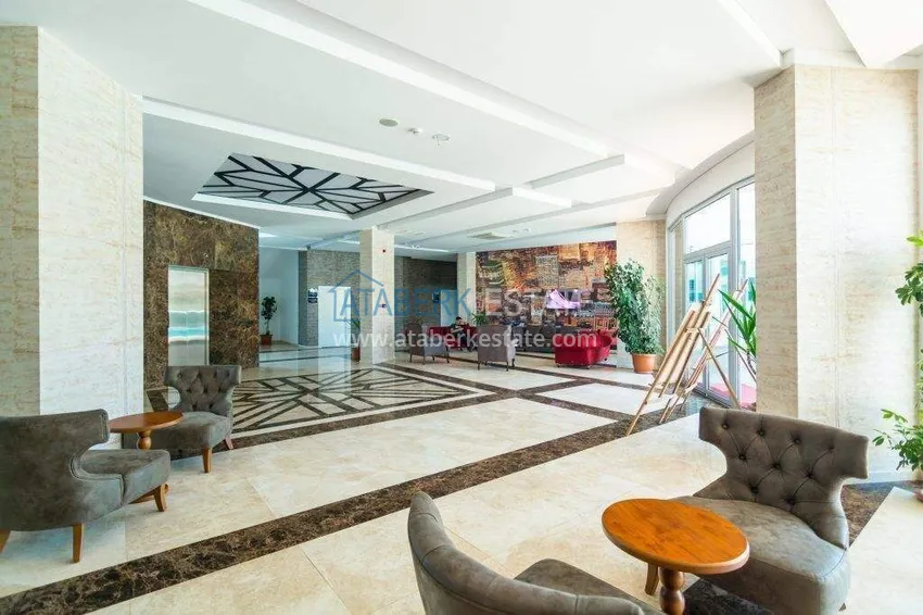 Apartment 1+1 in the center of Mahmutlar - on the 12th floor with furniture and mountain views 10 