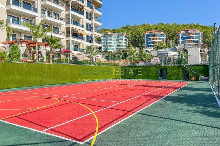 Designer 2+1 apartment with sea view in Kargicak - from owner, 300 meters to the beach 14 
