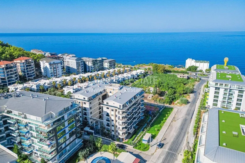 Designer 2+1 apartment with sea view in Kargicak - from owner, 300 meters to the beach 2 