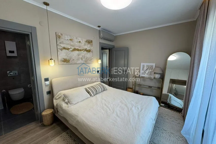Purchase  Designer 2+1 apartment with sea view in Kargicak - from owner, 300 meters to the beach 23 