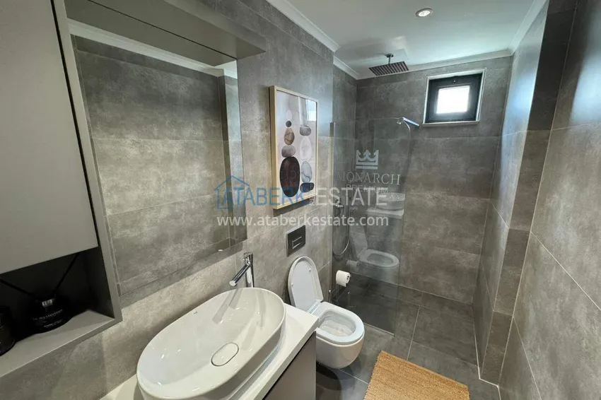 Purchase  Designer 2+1 apartment with sea view in Kargicak - from owner, 300 meters to the beach 30 