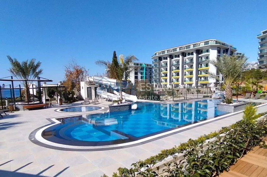 Designer 2+1 apartment with sea view in Kargicak - from owner, 300 meters to the beach 5 