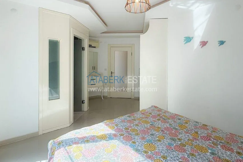 Purchase 2+1 apartment on the first line in Alanya, Kestel district — furnished and with sea views 15