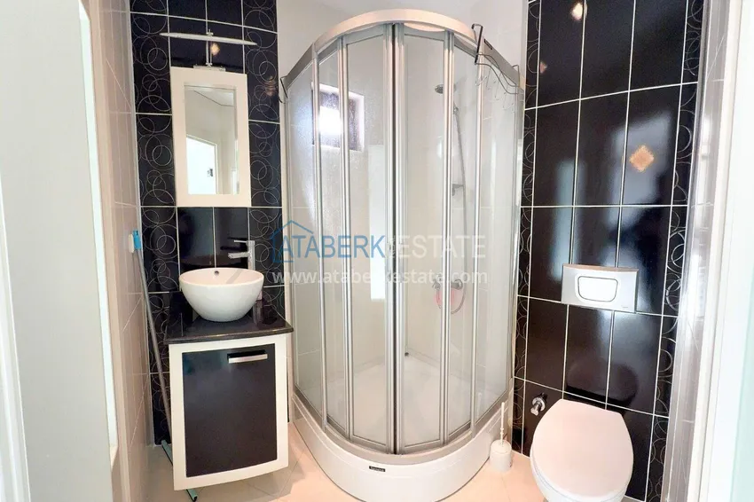 Purchase 2+1 apartment on the first line in Alanya, Kestel district — furnished and with sea views 16