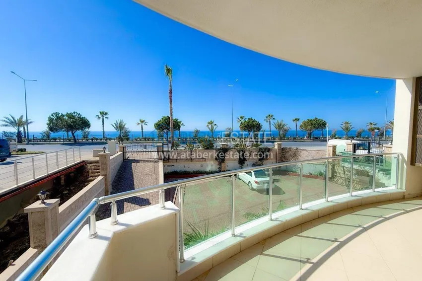 Purchase 2+1 apartment on the first line in Alanya, Kestel district — furnished and with sea views 19