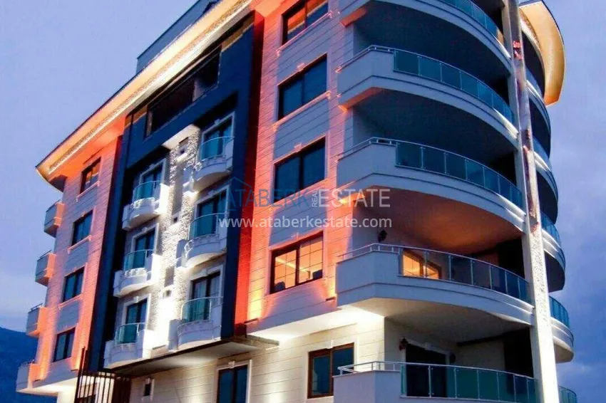 2+1 apartment on the first line in Alanya, Kestel district — furnished and with sea views 3
