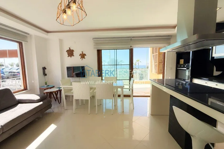 Purchase 2+1 apartment on the first line in Alanya, Kestel district — furnished and with sea views 3