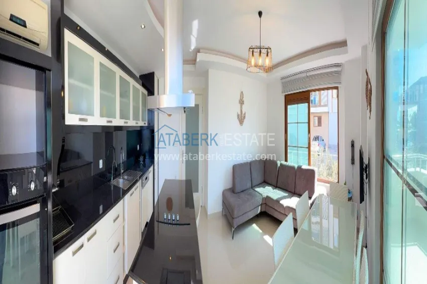 Purchase 2+1 apartment on the first line in Alanya, Kestel district — furnished and with sea views 5