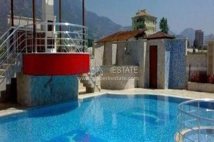 2+1 apartment on the first line in Alanya, Kestel district — furnished and with sea views 6