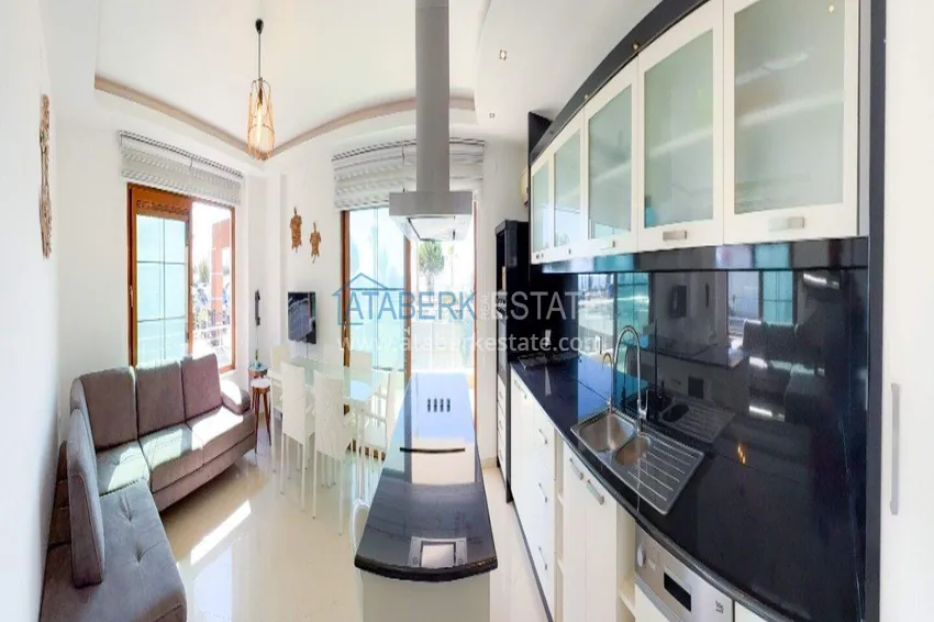 Purchase 2+1 apartment on the first line in Alanya, Kestel district — furnished and with sea views 6