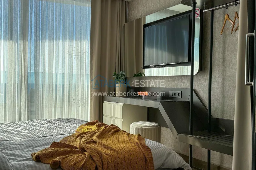 Purchase 1+1 apartment with sea view in Konakli - hotel format 5 ★, short-term rent, suitable for a residence permit 3 