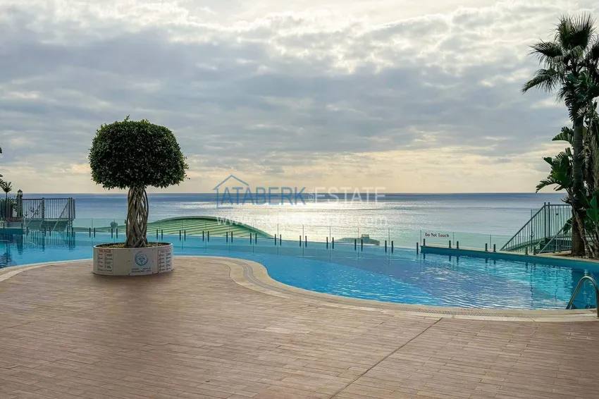 1+1 apartment with sea view in Konakli - hotel format 5 ★, short-term rent, suitable for a residence permit 9 