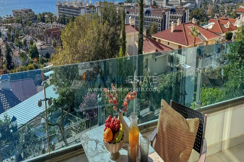 1+1 apartment with sea view in Konakli - hotel format 5 ★, short-term rent, suitable for a residence permit 2 