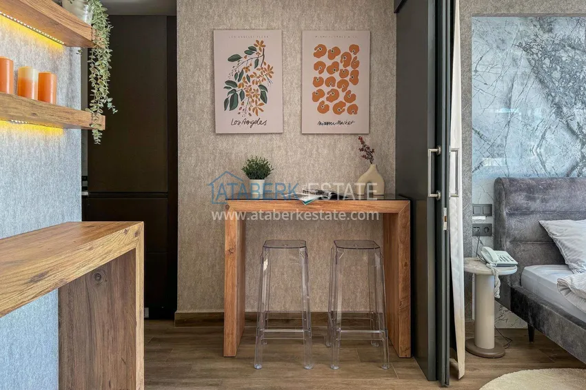 Purchase 1+1 apartment with sea view in Konakli - hotel format 5 ★, short-term rent, suitable for a residence permit 9 