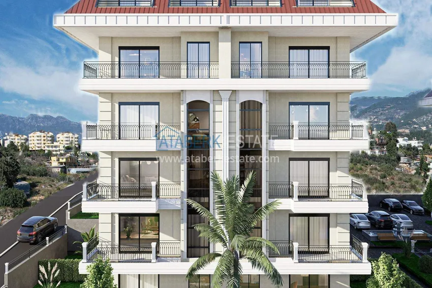 Apartments from a developer with sea views in Kestel — a prestigious complex under construction 14