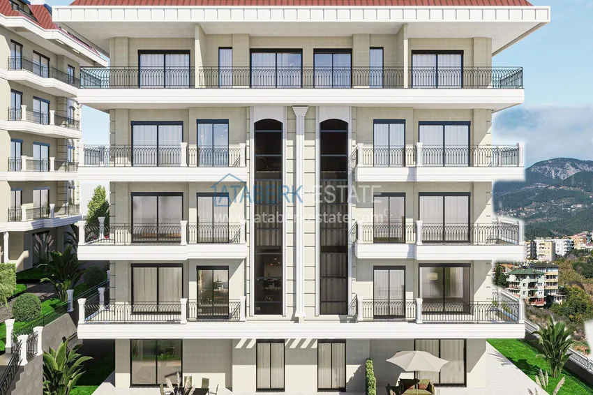 Apartments from a developer with sea views in Kestel — a prestigious complex under construction 15