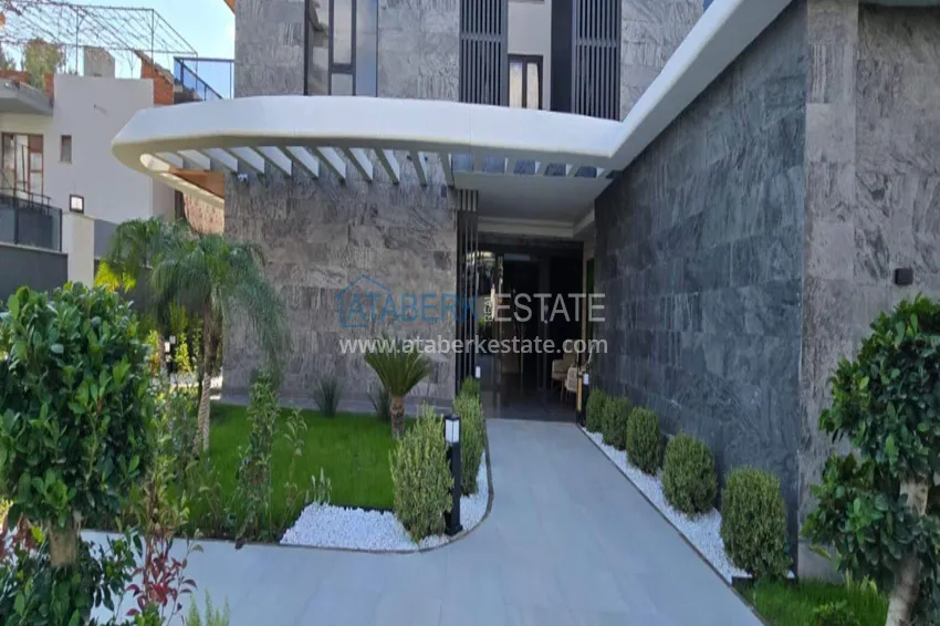 Apartment 1+1 with sea view on the first line in Kestel - 47 m², unfurnished, premium complex 16 