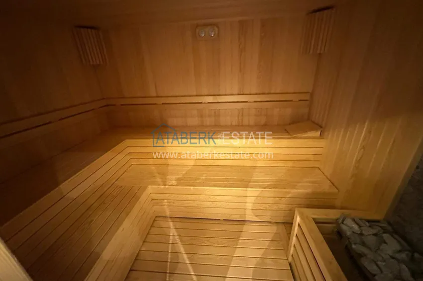 Apartment 1+1 with sea view on the first line in Kestel - 47 m², unfurnished, premium complex 20 