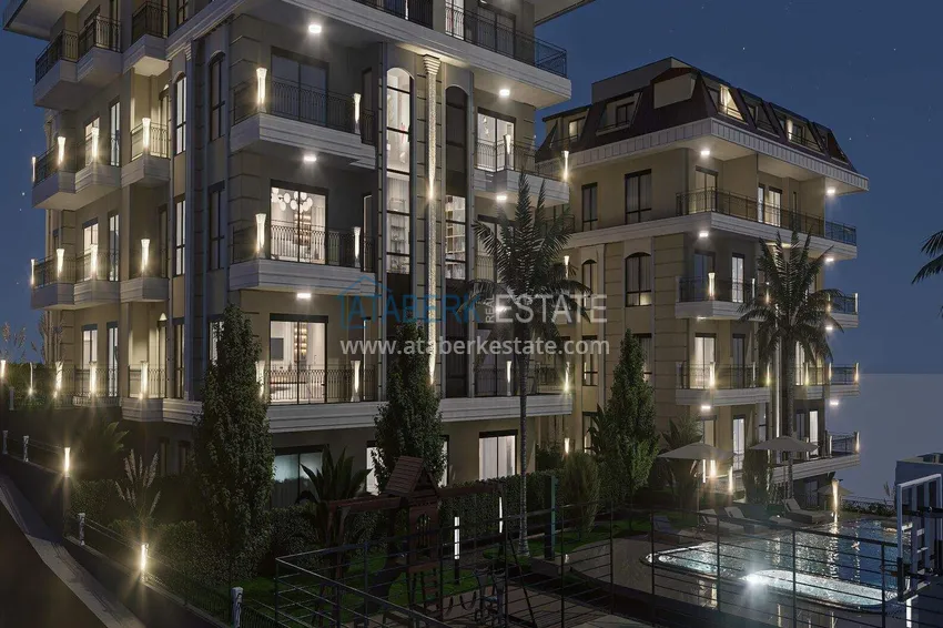 Apartments from a developer with sea views in Kestel — a prestigious complex under construction 21