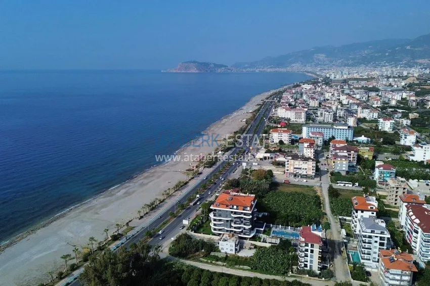 Apartment 1+1 with sea view on the first line in Kestel - 47 m², unfurnished, premium complex 4 