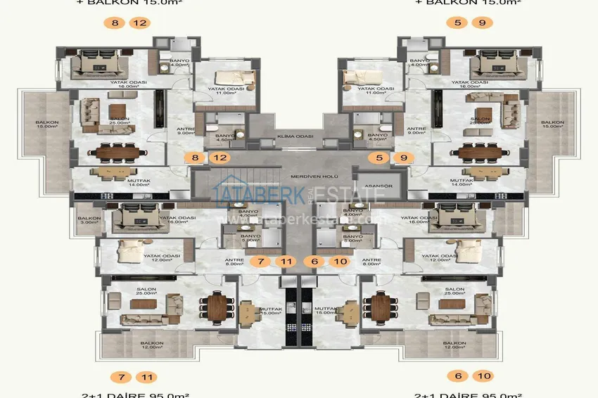 Buy cheap Apartments from a developer with sea views in Kestel — a prestigious complex under construction 3