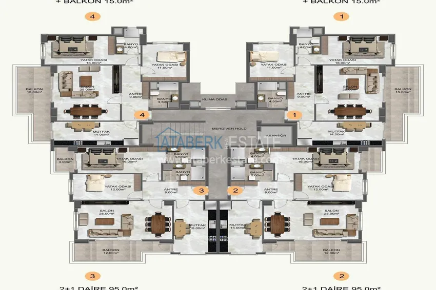 Buy cheap Apartments from a developer with sea views in Kestel — a prestigious complex under construction 2