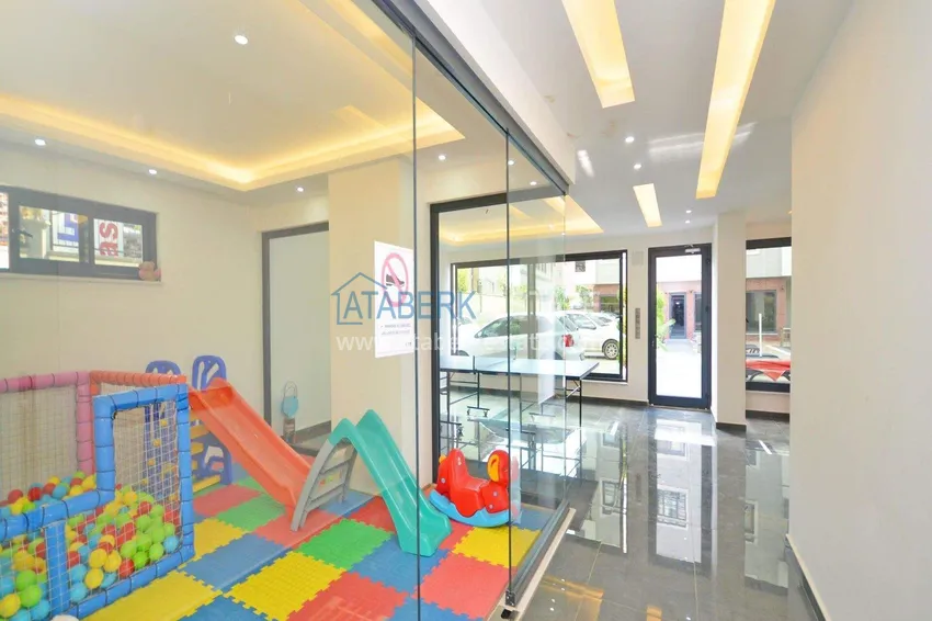 Penthouse duplex 3+1 in Oba, Alanya — furniture, separate kitchen, glazed balcony  11 