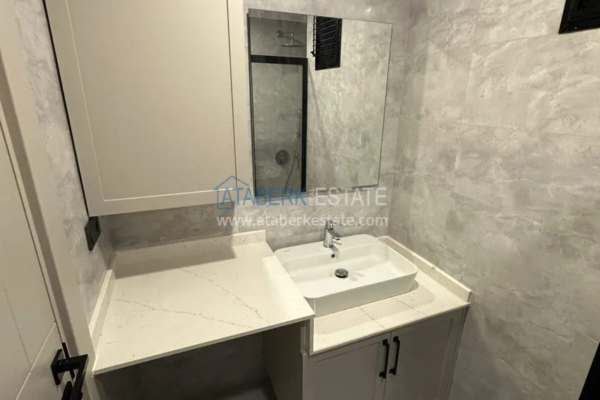 Purchase  Apartment 1+1 with sea view on the first line in Kestel - 47 m², unfurnished, premium complex 14 