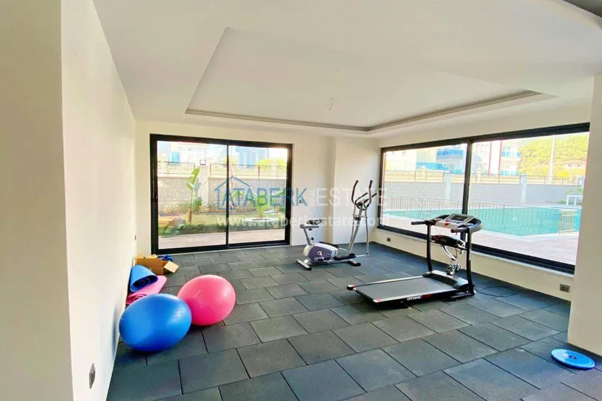 Penthouse duplex 3+1 in Oba, Alanya — furniture, separate kitchen, glazed balcony  14 