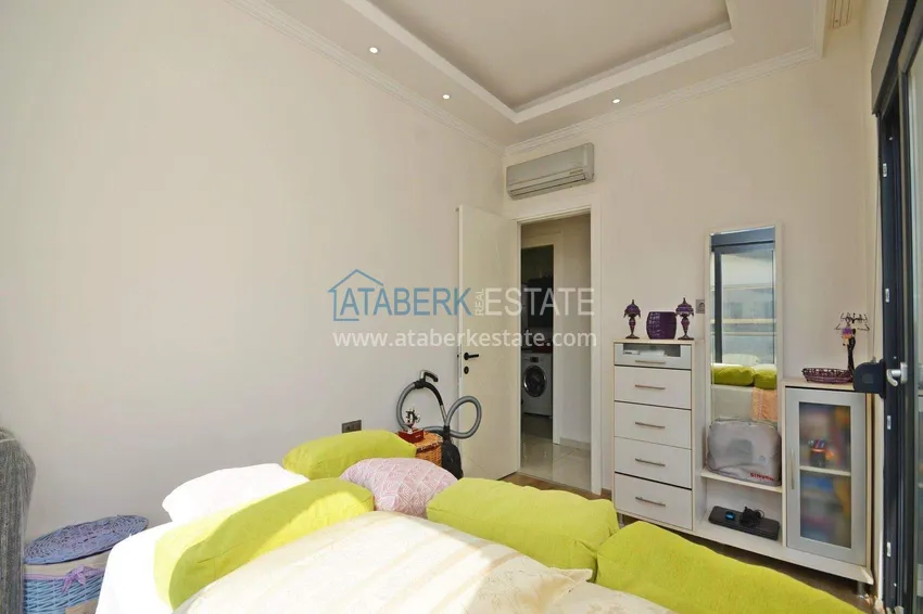 Purchase  Penthouse duplex 3+1 in Oba, Alanya — furniture, separate kitchen, glazed balcony  15 