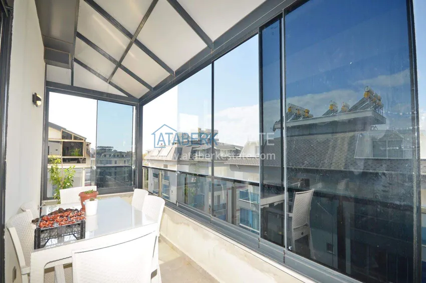 Purchase  Penthouse duplex 3+1 in Oba, Alanya — furniture, separate kitchen, glazed balcony  8 