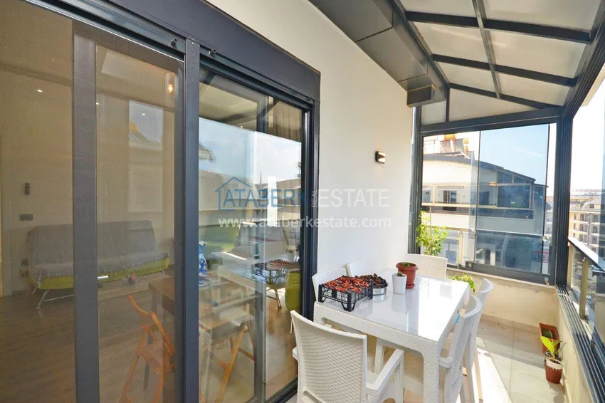 Purchase  Penthouse duplex 3+1 in Oba, Alanya — furniture, separate kitchen, glazed balcony  9 