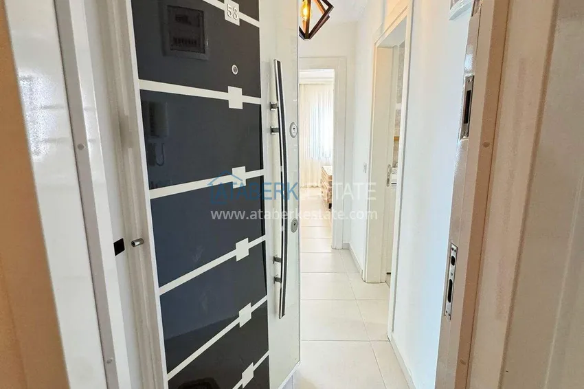 Purchase 1+1 apartment in Mahmutlar — new furniture, 70 m², glazed balcony, sea and mountain views 1 