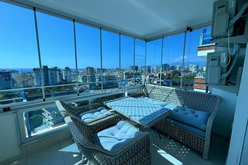 Purchase 1+1 apartment in Mahmutlar — new furniture, 70 m², glazed balcony, sea and mountain views 11 