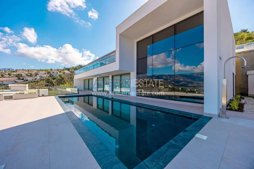 Premium 4+1 villa with panoramic views in Kargicak - fully furnished, suitable for citizenship  17 