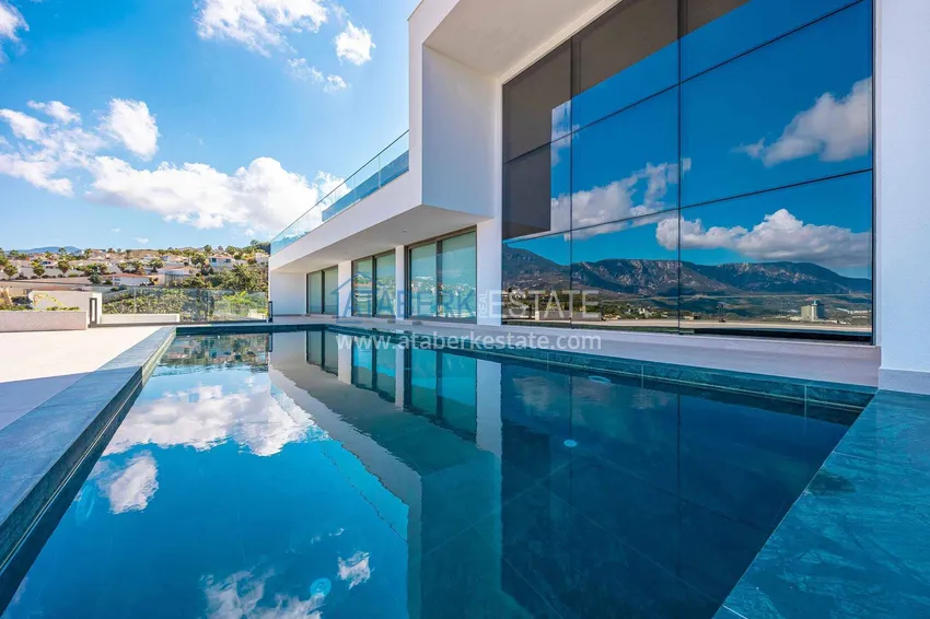 Premium 4+1 villa with panoramic views in Kargicak - fully furnished, suitable for citizenship  18 