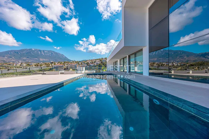 Premium 4+1 villa with panoramic views in Kargicak - fully furnished, suitable for citizenship  19 