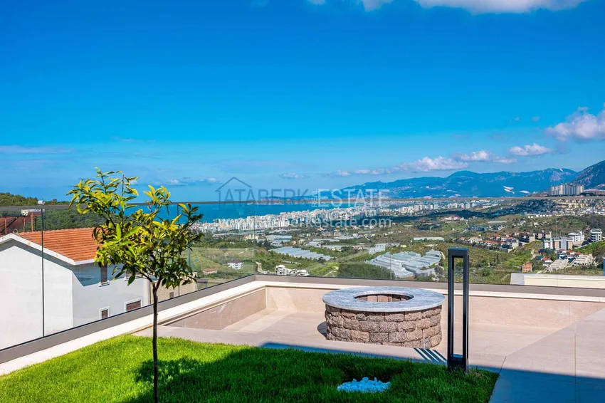 Premium 4+1 villa with panoramic views in Kargicak - fully furnished, suitable for citizenship  22 