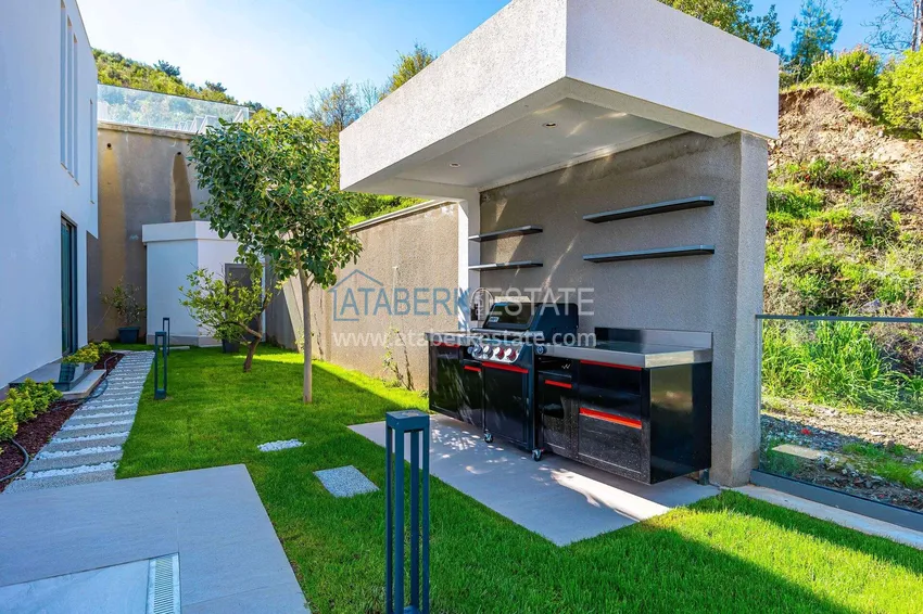 Premium 4+1 villa with panoramic views in Kargicak - fully furnished, suitable for citizenship  23 