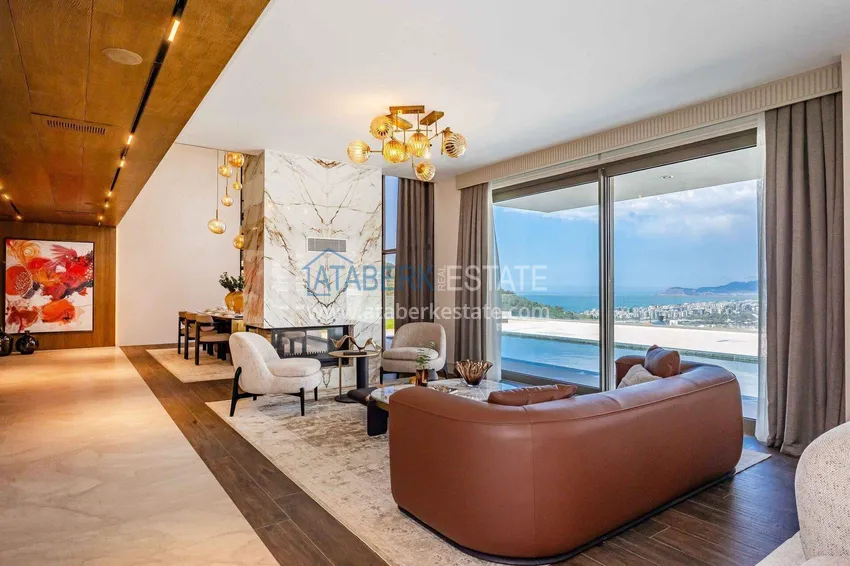 Purchase  Premium 4+1 villa with panoramic views in Kargicak - fully furnished, suitable for citizenship  6 