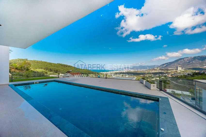 Premium 4+1 villa with panoramic views in Kargicak - fully furnished, suitable for citizenship  2 