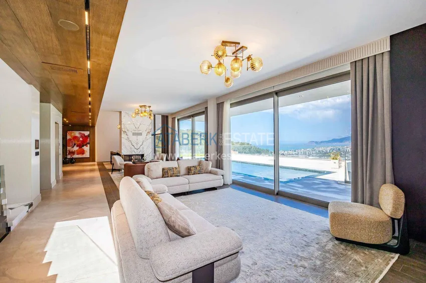 Purchase  Premium 4+1 villa with panoramic views in Kargicak - fully furnished, suitable for citizenship  10 