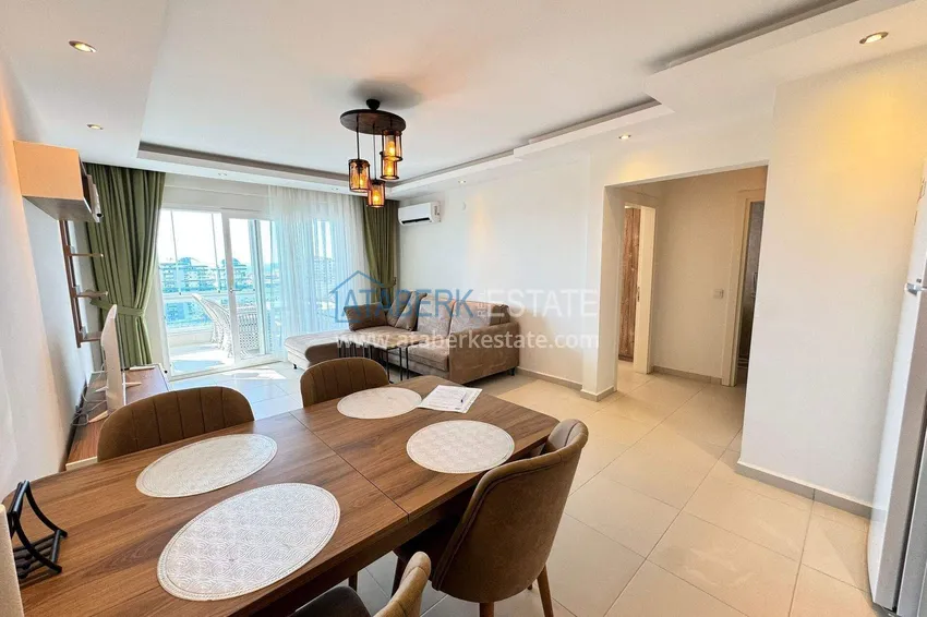 Purchase 1+1 apartment in Mahmutlar — new furniture, 70 m², glazed balcony, sea and mountain views 8 
