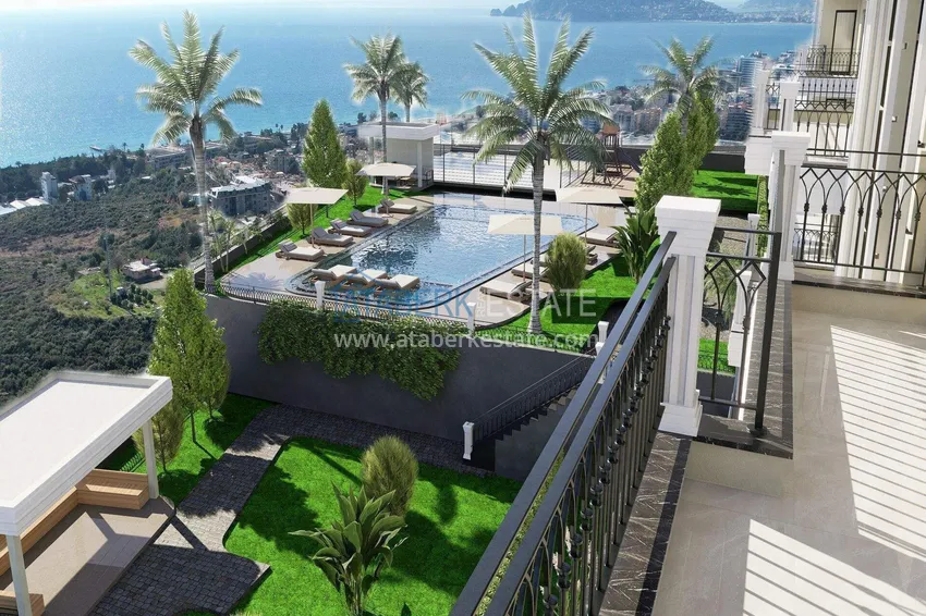 Apartments from a developer with sea views in Kestel — a prestigious complex under construction 10 